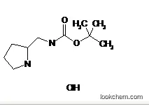 Molecular Structure of 1188263-71-9 (2-(BOC-AMINOMETHYL)PYRROLIDINE-HCl)